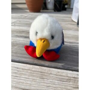 Puffkins Patriot‎ Bald Eagle Plush Stuffed Animal Swibco 1998 July 4th Toy